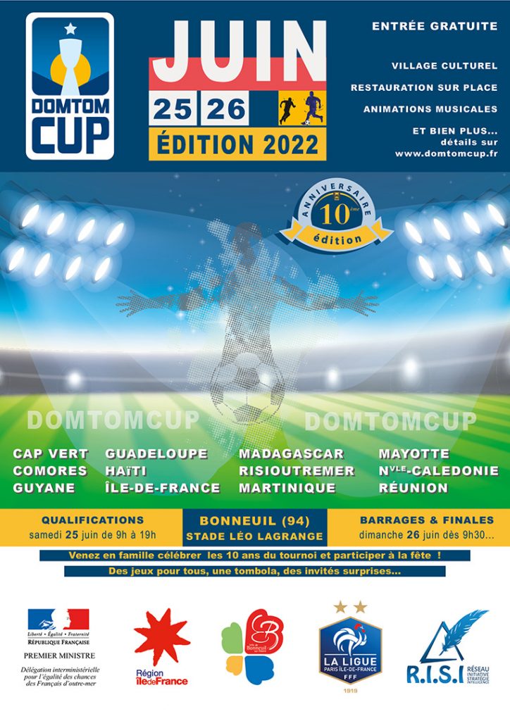 dom tom cup 2022 affiche