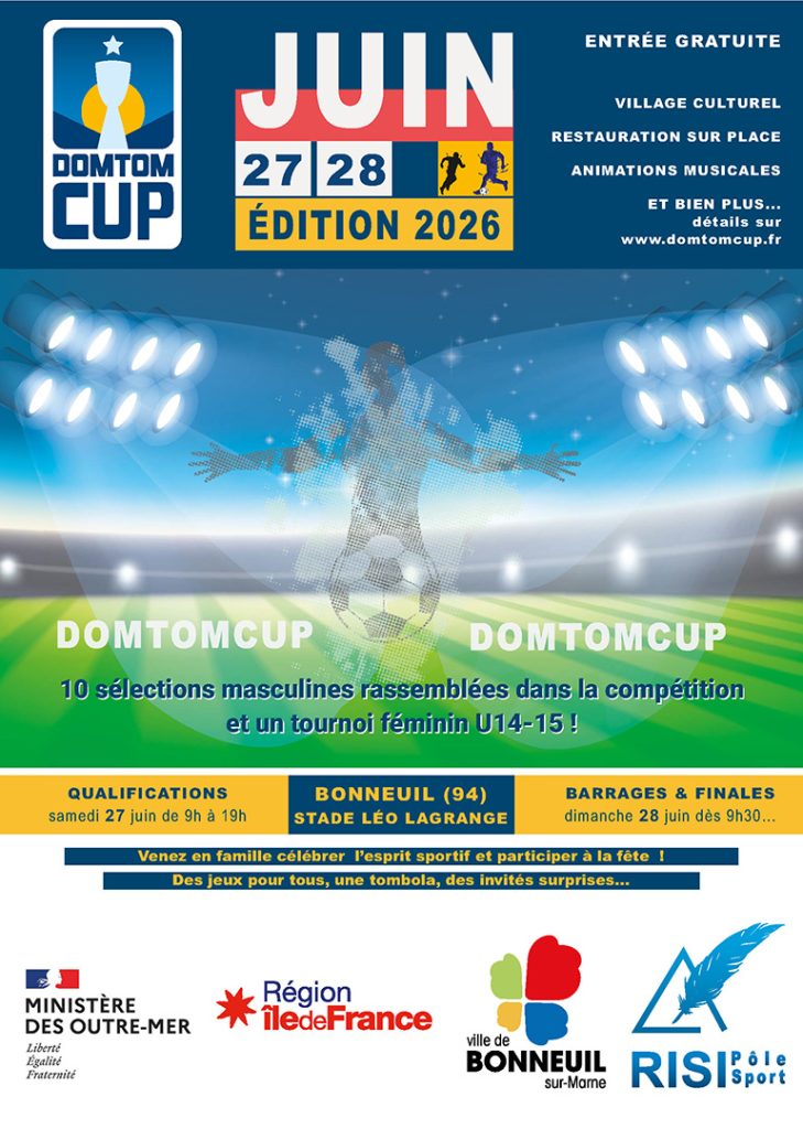 Affiche DOM TOM CUP 2026 - infos générales