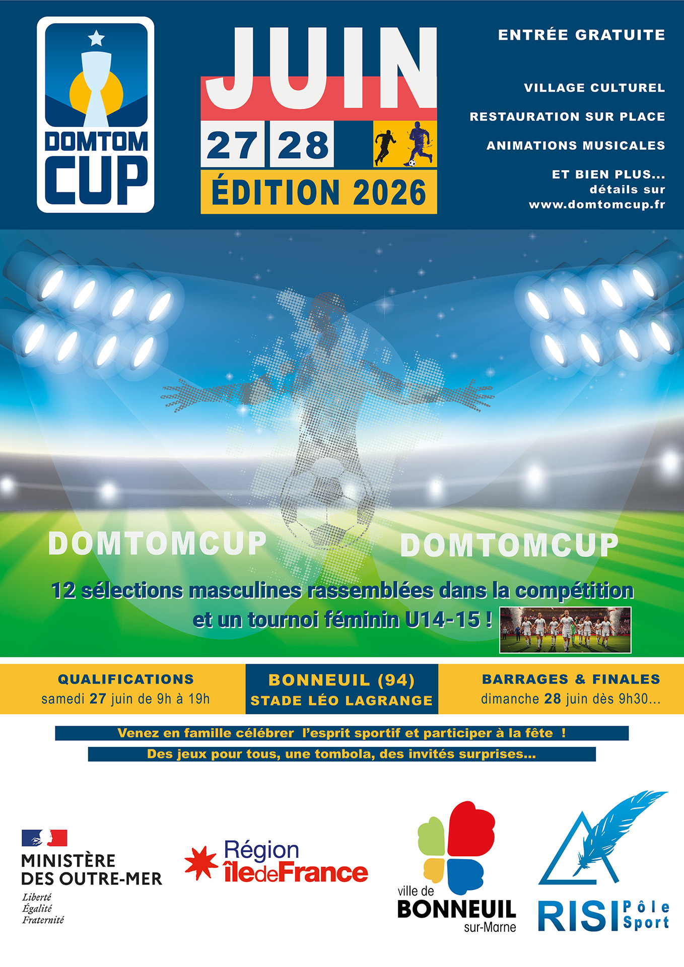 DTC 2026 Affiche 12 sélections et tournoi féminin